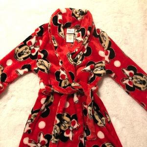 Minnie Mouse plush robe